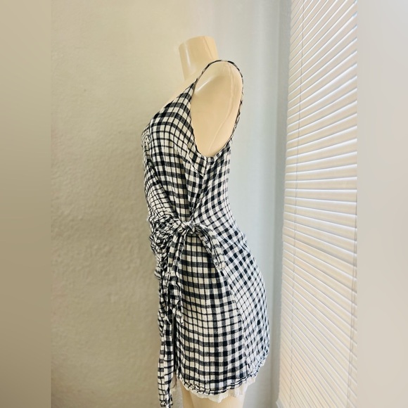 Free peoplo Nodia Dress in Black size 6 100% cotton great condition - Picture 8 of 12